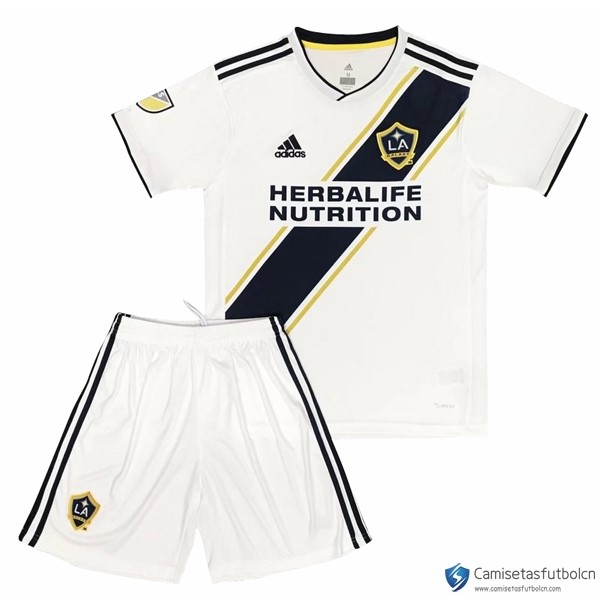 Camiseta Los Angeles Galaxy Primera equipo Niños 2017-18 Blanco